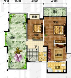 5室2厅3卫建面245平户型图