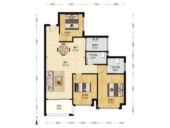 整租·盛和园(东区)