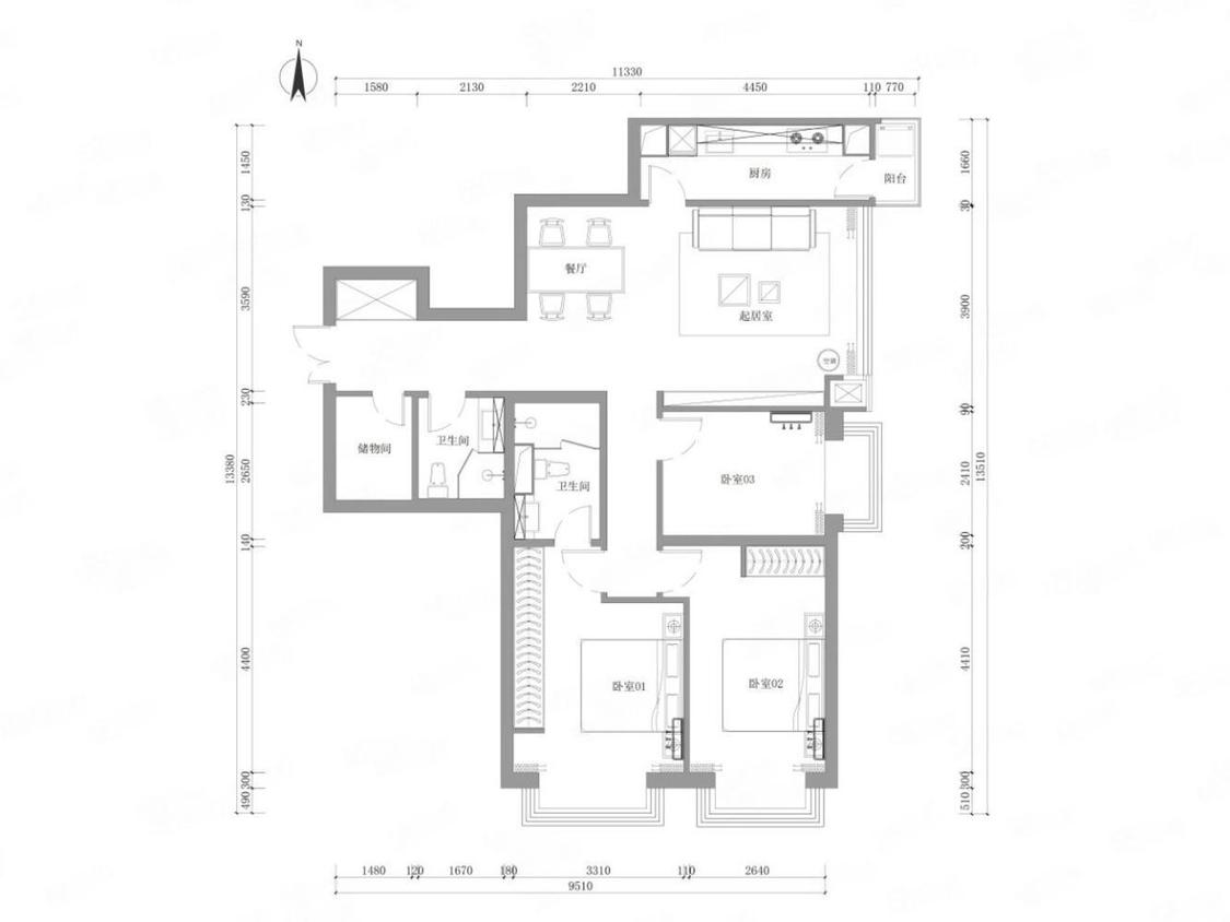 整租·富力城(D区)