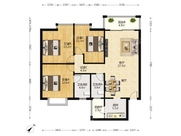 整租·桃源居(三区)