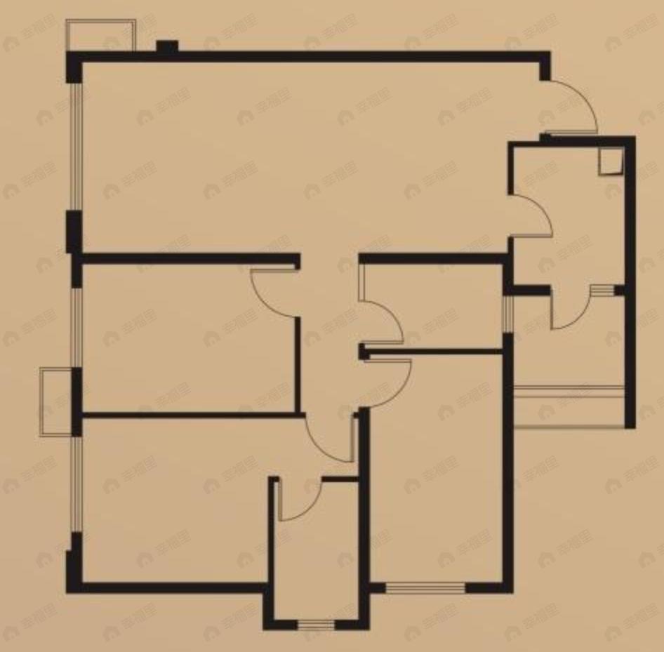 滨江彼岸3室2厅2卫户型图