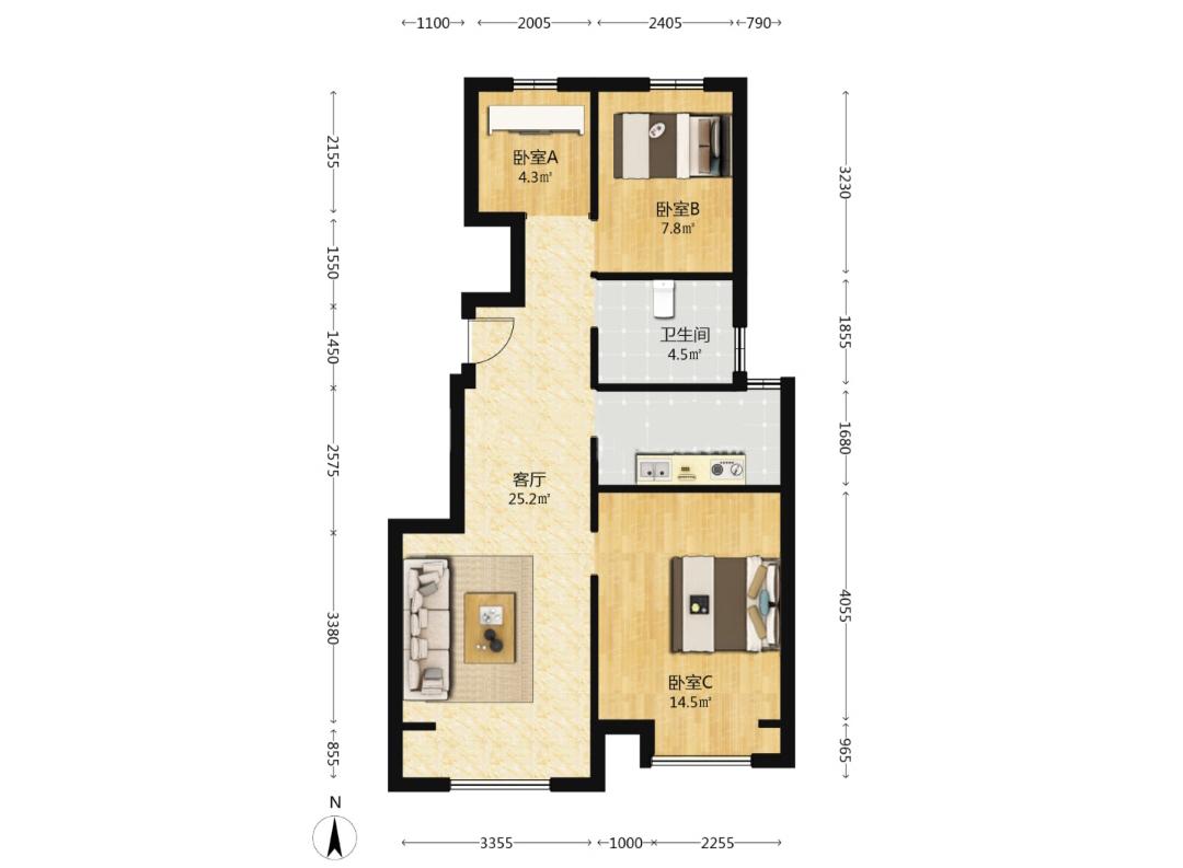 整租·鸿坤理想城