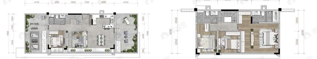 华宇金科锦绣原麓4室2厅3卫户型图