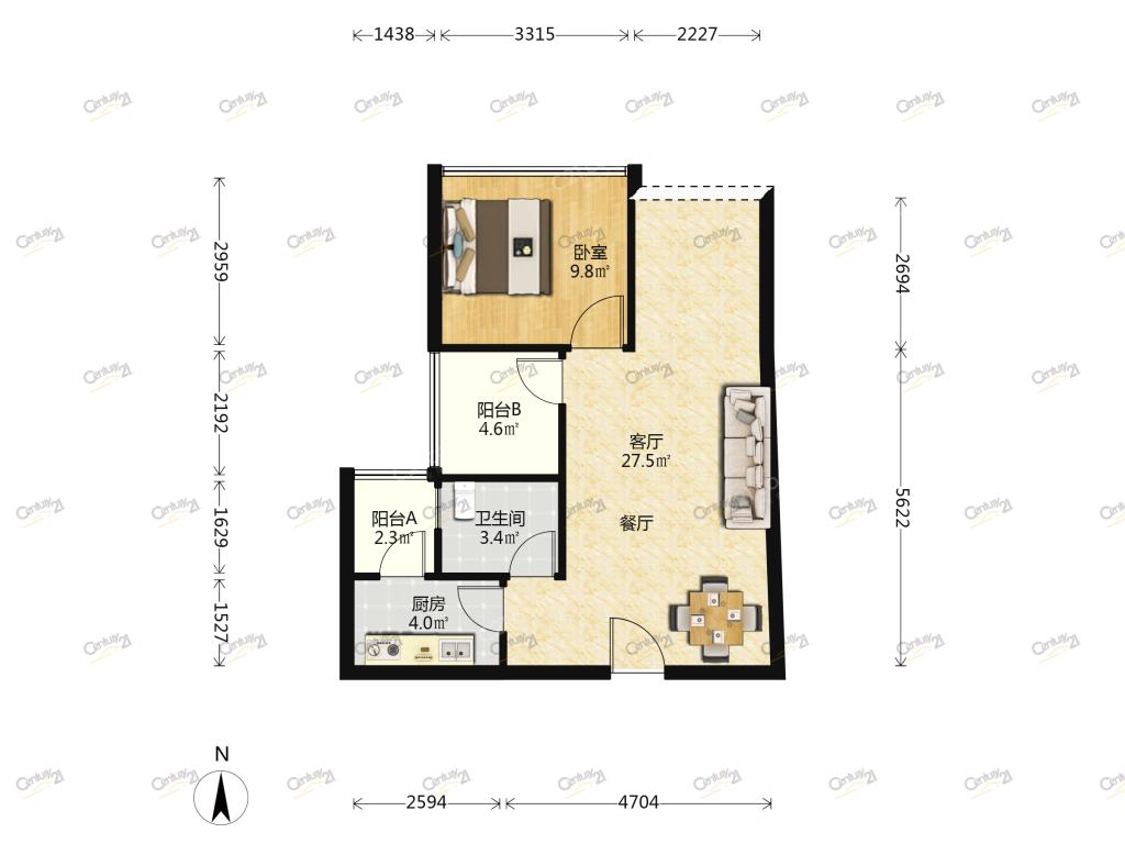 整租·双城国际(北区)