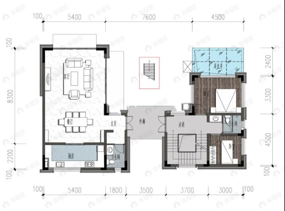 蓝光长岛国际社区6室2厅6卫户型图