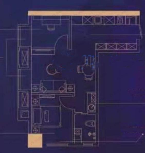 盛安广场2室1厅1卫户型图