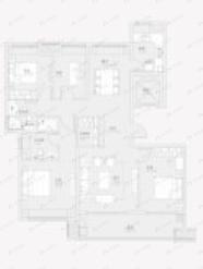 4室2厅2卫建面140平户型图
