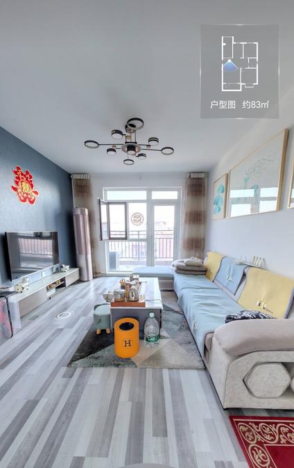 北京宏锦万花城2室2厅83.9平高楼层/共29层