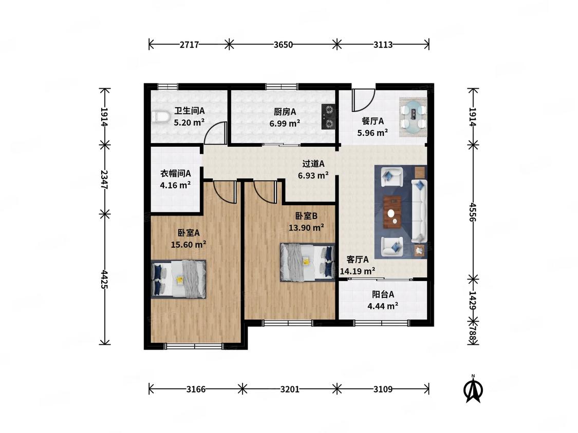 整租·金海华城华美新苑