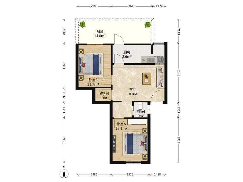 整租·三牌楼大街
