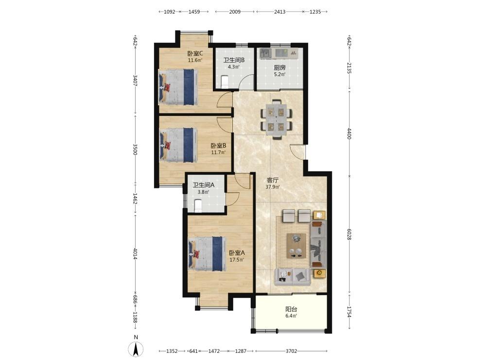 整租·博学苑(丹桂园)