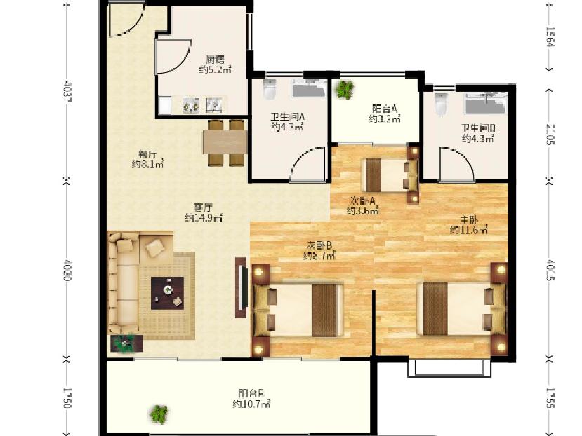 整租·绿地绿禾名邸